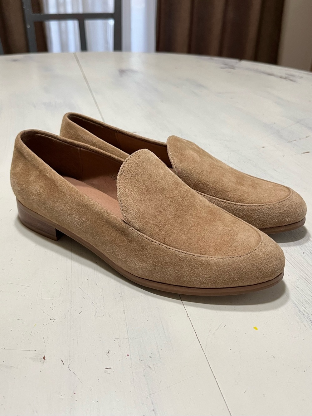 J. Jill Isabelle Suede Loafers Sz 6 Tan